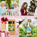 Garden Goose Statue Outdoor Decor, Funny Drunk Gnome Catched by Gardener Goose with Solar Bottle,Ideal Gifts for Women,Outdoor & Home Decor for Housewarming by GreenHaven Gardens