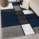 Rugshop Contemporary Modern Boxes Area Rug 3'3" x 5'3" Navy by TinyTreasures Baby Boutique
