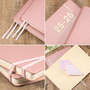 Planner 2025-2026 - JUL 2025 - JUN 2026, Academic Planner 8.5" x 11", 2025-2026 Planner Weekly and Monthly, Leather Cover Planner with Thick Paper, Back Pocket with Notes Pages - Rose Gold by TinyTreasures Baby Boutique