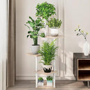 AZERPIAN Plant Stand 5 Tier Indoor Metal Flower Shelf for Multiple Plants Corner Tall Flower Holders for Patio Garden Living Room Balcony Bedroom, Black (5 Tier-White) by GreenHaven Gardens