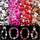 Assorted 180-240PCS Acrylic Beads for Bracelet Making, Bow Butterfly Candy Heart Gummy Bear Kawaii Aesthetic Bracelet Charms,Cute Beads for Jewelry Making DIY Necklace Keychain Phone Charm by TinyTreasures Baby Boutique