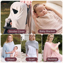 Momcozy Ultra-Light Nursing Cover for Breastfeeding, Soft Breathable Tencel™ Lyocell Fabric, Multi-Use Feeding Shawl, Newborn Essentials Must Haves(Shallow Brown) by TinyTreasures Baby Boutique