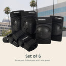 Retrospec Knee Pads, Elbow Pads & Wrist Guards for Men, Women & Kids - Protective Gear for Skateboarding, Roller Skate, Rollerblade, BMX & Scooter - Multi Sport Pad Set by TinyTreasures Baby Boutique