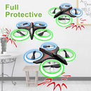 Dwi Dowellin 4.9 Inch Mini Drone for Kids Crash Proof LED Lights One Key Take Off Landing Flips RC Remote Control Small Drones Toys for Beginners Boys and Girls Adults Nano Quadcopter,Black by TinyTreasures Baby Boutique