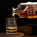 Gifts Inscribed Personalized Whiskey Decanter Set - Engraved Whiskey Decanter Bottle & Set of 4 Custom Drinking Glasses Laser Etched - Customized Whiskey Gift for Wedding, Anniversary, Birthday, Dad by CozyNest Decor