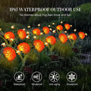 Solar Garden Lights, 6 Pack Swaying Bee Lights With Flowers, Waterproof Firefly Lights Outdoor for Garden Patio Yard Pathway Decoration, Gifts for Women Mother's Day