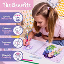 BSCOOL - Drawing, Coloring & Activity Book. Create Hairstyles with Stickers and Guides. Fashion Design Sketchbook for Kids 5 and up. Little Designer Creativity Book - Fashion Design for Kids by TinyTreasures Baby Boutique