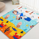 Baby Play Mat - Thicken 71x59 Inch Soft Foam Crawling Mat for Playpen & Floor, Non-Slip Waterproof Playmats for Infants & Toddlers, Portable Foldable & Machine Washable, Ocean World by TinyTreasures Baby Boutique