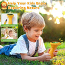 Microscope for Kids, Ahalfcit Microscope with 2'' Inch Screen -1000X Zoom Portable Camera, Birthday for 3 4 5 6 7 8 9 0 11 12 Years Old Kids,Science Educational Toys - Yellow by TinyTreasures Baby Boutique