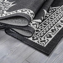 CAMILSON Outdoor Rug, 6x9 Medallion Black White Modern Area Rugs for Indoor and Outdoor Patios, Kitchen and Hallway Mats, Washable Porch Deck Outside Carpet (Medallion Black, 6 x 9) by GreenHaven Gardens
