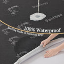 BEDLORE Waterproof Crib Mattress Protector 2 Pack, Ultra Soft Bamboo Viscose Crib Mattress Pad Cover, Noiseless Toddler Mattress Protector for Standard Baby Mattress Size 52''x28'', Dark Gray by TinyTreasures Baby Boutique