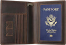 Ringsun Leather Passport Cover for Men Women, RFID Passport Wallet Case Travel Passport Holder for Family by TinyTreasures Baby Boutique