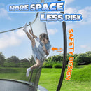BCAN 8FT 10FT 12FT 14FT 15FT 16FT Recreational Trampoline with Enclosure for Kids Adults, ASTM Approved, Outdoor Trampolines with Ladder for Kids by TinyTreasures Baby Boutique