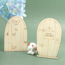 AUEAR, 24 Pack Fairy Door Miniature Wooden Garden Doors Windows Unfinished Window Accessories Mini House DIY Craft for Wall Home Party Decoration (6 Styles) by GreenHaven Gardens
