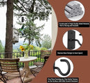 Ceiling Hooks for Hanging Plants 4Pack 2.5in,Wall Mount Hangers Plant Hooks,Wall Hooks for Plants,Lights,Planters,Lanterns,Hanging Bird Feeders,Wind Chimes,indoor&Outdoor Decoration Hooks Black by GreenHaven Gardens