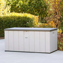 LIFETIME 60254 Heavy-Duty Outdoor Storage Deck Box, 150 Gallon, Desert Sand/Brown by GreenHaven Gardens