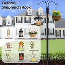 Ottsuls Bird Feeder Pole, 2 Pack 92 INCH Double Shepherds Hooks for Outdoor, with 5 Base Prongs Heavy Duty Tall Garden Planter Hooks for Hanging Flower Basket, Lantern, Hummingbird Feeder by GreenHaven Gardens
