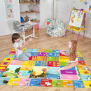 Kids Rug ABC Rug, Play Mat for Kids Playroom ABC Educational Area Rug for Playroom Classroom Elementary Preschool Rugs wtih Numbers Animals (4x6ft) by CozyNest Decor