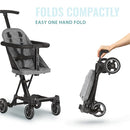 Dream On Me Lightweight And Compact Coast Rider Stroller With One Hand Easy Fold, Adjustable Handles And Soft Ride Wheels, Grey by TinyTreasures Baby Boutique