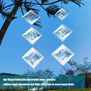Bird Deterrents for Outside, Reflective Stainless Steel Wind Spinner, Ducks Wind Spinners Outdoor Garden Decor, Bird Scare Devices to Keep Woodpeckers, Pigeons Away from Your House, Patio, Orchards by GreenHaven Gardens
