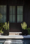 Veradek Block Series Cube Plastic Planter - Large Square Planter for Indoor or Outdoor Patio/Garden | Durable All-Weather Use with Drainage Holes | Modern Décor for Tall Plants, Trees, Flowers by GreenHaven Gardens