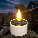SoulBay Solar Tea Lights Outdoor Waterproof, 12 pcs 1.5" D x 2.1" Reusable Dusk to Dawn Flickering Small LED Tealight Candles, Flameless Votive Candle for Lanterns Patio Garden Camping Decor by GreenHaven Gardens