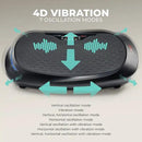 Sunny Health & Fitness Vibration Plate Exercise Machine, Full Body Vibrate Platform for Lymphatic Drainage with Multiple Speeds and Modes, Vibrating Plate Machine for Tension Relief & Weight Loss by CozyNest Decor