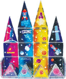 CreateOn Crayola Cosmic Magnetic Tiles, Building Set for Kids, Magnetic Building Toys for Kids, STEM Learning Toys for Boys and Girls Ages 3 and Up, 40-Piece Set (Cosmic) by TinyTreasures Baby Boutique