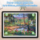 TOHETO A3 Light Board for Diamond Painting, Super Bright Magnetic Light Pad with Side Buttons, Lightbox for Tracing and Drawing, Corded Light Table for Sketching, Animation, Weeding Vinyl (Black) by TinyTreasures Baby Boutique