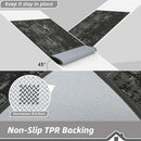 BEQHAUSE Dirt Trapper Door Mat 32"x48" Non-Slip Door Mats Washable Entryway Rugs Stain Resistant Doormat Absorbent Welcome Floor Mat for Front Back Door, Muddy Wet Shoes & Paws,Dark Grey by CozyNest Decor