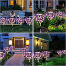 Solar Garden Lights Outdoor, 4 Pack Purple Lavender Solar Butterfly Lights Gardening Gifts for Women, Solar Artificial Flower with Butterfly Purple Garden Decor for Lawn Patio-Warm White by GreenHaven Gardens
