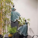 Guichifun Fairy Statue Collection Home Decoration - 22IN Leaf Angel Girls Resin Large Home Decor for Outside or Inside Rustic Garden Outdoor Yard Fantasy Figurines Gift 13.75 x 8.75 x 22 Inch by CozyNest Decor