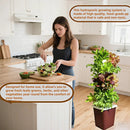 Hydroponics Growing System kit, Vertical hydroponic Garden ，Outdoor Indoor hydroponics Growing System，Lettuce Grow Tower,Pump System, Auto Timer, 30 Pods,Gardening Gift by GreenHaven Gardens