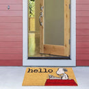 Gertmenian Peanuts Snoopy Coir Doormat - 2x3 Welcome Mat (2-Pack), Ideal for High Traffic Areas in Front Door, Garage, Entryway - Welcome, 80022 by CozyNest Decor