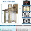 Bronze Outdoor Motion Sensor Lights - Dusk to Dawn Lighting Fixture for Outside House Exterior - Wall Mount Porch Lantern with Yard Front Motion Detector - Garage Patio Anti-Rust Light by GreenHaven Gardens