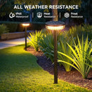 LETMY Solar Pathway Lights Outdoor, 6 Pack 2X Brighter Solar Lights Outdoor Waterproof, Taller Pathway Light with Larger Panel, Auto On/Off Up to 12Hrs Driveway Light for Yard Outside Patio Path Lawn by CozyNest Decor