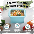 2-Cup Silicone Freezer Trays with Lids – Perfect for Meal Prep, Portion Control, and Easy Freezing-Meal Prep Container Molds for Soup,Leftovers (Multicolors, 4 Pack) by TinyTreasures Baby Boutique