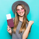 HIFA Leather Passport Holder, Handmade Passport Cover with Card and Ticket Slot - Genuine Leather, Elegant Design, Easy Access - Passport Case, Passport Wallet, Passport Holder by TinyTreasures Baby Boutique