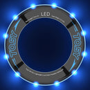 TOSY Flying Ring - 16 Million Color RGB or 12 LEDs, Super Bright, Lost Mode, Auto Light Up, Camping Essentials for Kids/Teens/Boy/Girl, Safe & Soft, Waterproof, Pool/Beach Games, Lightweight Toy by TinyTreasures Baby Boutique
