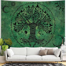 Lunerfex Tree of Life Mandala Tapestry Boho Tapestry for Bedroom Green Tapestries Wall Hanging Living Room Wall Art and Home Decor 70x90 by CozyNest Decor