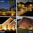 Solar Spot Lights Outdoor, 2 Pack Outdoor Solar Lights for Yard Waterproof, 4 Lighting Modes Solar Landscape Spotlights, Auto On/Off Solar Powered Flood Lights Garden Pathway (Warm White) by CozyNest Decor