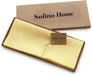 Solino Home Linen Yellow Table Runner 120 Inches Long - 100% Pure Linen 14 x 120 Inch Table Runner - Fete by CozyNest Decor