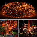kolpop Orange Solar Fairy Lights Outdoor Waterproof, 3 Pack 33FT 80LED Solar Powered String Light, 8 Modes Copper Wire Solar Twinkle Lighting for Halloween Tree Garden Yard Outside by GreenHaven Gardens