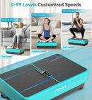 POWET Vibration Plate Exercise Machine for Weight Loss, Woukout & Lymphatic Drainage – Whole Body Vibrating with 99 Speed Levels & 5 Pre-Set Modes – Supports Up to 400lbs, Ideal for Home Use by CozyNest Decor