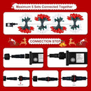 C9 Bulbs Classic Christmas Lights - 50 LED 32ft Strawberry String Light Red&White - Extendable 8 Modes Funtion with Timer Fairy Lighting for Outdoor, Indoor, Party, Home, Tree Decorations by GreenHaven Gardens