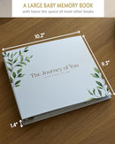 Baby Books for Baby Shower - Gift Unisex Botanical Garden Keepsake Memory Journal to Log Pregnancy and Newborn Milestones - Photo Album Scrap Books for Girl or Boy - New Parents Must Have Essentials by TinyTreasures Baby Boutique