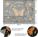 Lunerfex Moon Phase Butterfly Floral Wall Tapestry, Celestial Botanical Tapestries for Room Decor, Mystical Tapestry 60x44 Inch by CozyNest Decor