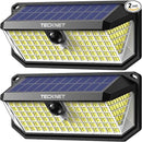 TECKNET 416 LED Solar Lights Outdoor Waterproof, 300° Angle & 3 Lighting Modes Motion Sensor Outdoor Lights, 2 Pack Security Solar Flood Lights IP66 for Fence Front Door Yard Deck Garden Garage by GreenHaven Gardens