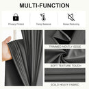 NICETOWN 100% Blackout Curtains for Bedroom 63 Inches Long, Grommet Top Living Room Drapes, Thermal Insulated Blackout Short Curtains 2 Panels Set, 42" W x 63" L, Grey by TinyTreasures Baby Boutique