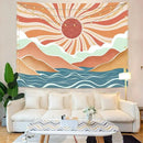 Lunerfex Boho Sun Tapestry Sunset Wall Tapestry, Mountain Tapestries for Bedroom 80s Tapestries Wall Hanging for Bedroom Living Room Decor Boho-2 70"x90" by CozyNest Decor